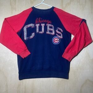 Chicago Cubs Vintage Sweatshirt Large Medium Long Sleeve Carl Banks MLB Men’s